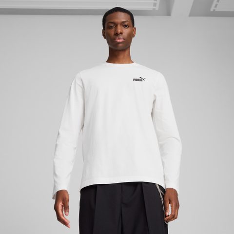 Puma T-shirt à manches longues et logo N° 1 Essentiels pour homme