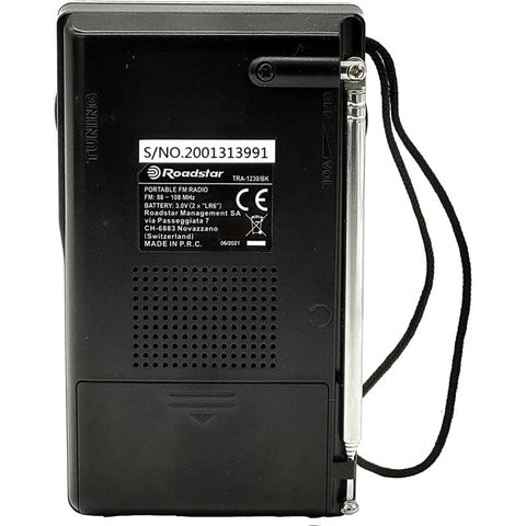 Roadstar TRA-1230BK Radio portable analogique