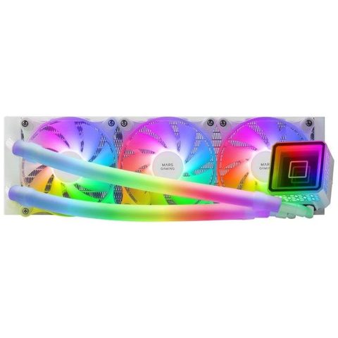 Mars Gaming Refrigeración Líquida ML-ULTRA360 360mm 3 Ventiladores ARGB Blanca