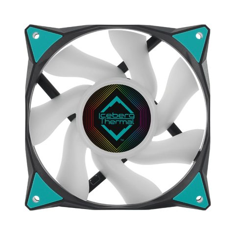 ICEBERG Ventilateur - Iceberg - IceGALE RGB - 120 mm - PWM - - Dual Roulement