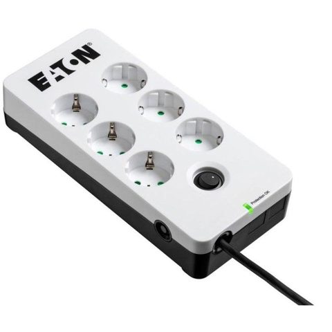 Eaton Protection Box 6 DIN - Protection contre les surtensions - CA 220-250 V - 2500 watt - connecteurs de sortie: 6