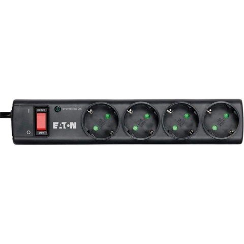 Eaton Protection Strip PS4D - Protection contre les surtensions - CA 220-250 V - 2500 watt - connecteurs de sortie: 4