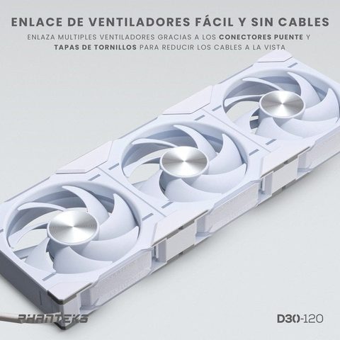 Phanteks D30 Kit lame standard 3 ventilateurs DRGB supplémentaires 120 mm