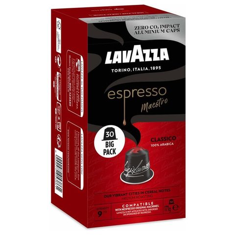 Lavazza Capsules Espresso Maestro Classico pour machines à café Nespresso boîte de 30 unités