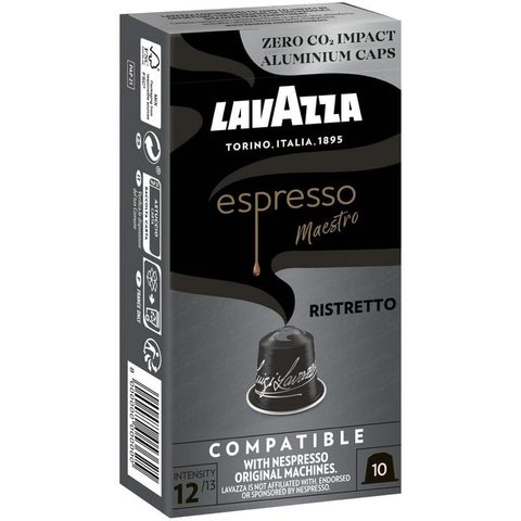 Lavazza Capsules Espresso Maestro Ristretto pour machines à café Nespresso boîte de 10 unités