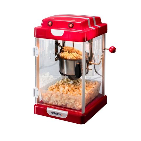 Celexon CP1000 machine à popcorn Transparent, Rouge, Blanc 350 W