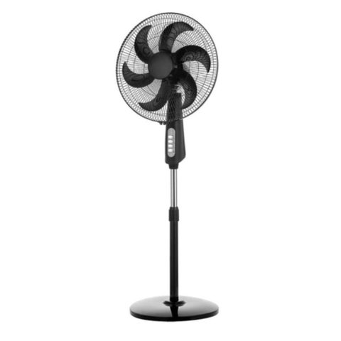 Iluminashop GENERIQUE ventilateur sur pied noir 85 W fixe 3 vitesses
