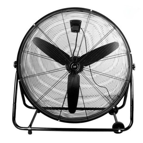 Iluminashop Ventilateur de Sol Industriel 309523 360W 3 Vitesses Tête Orientable Roues