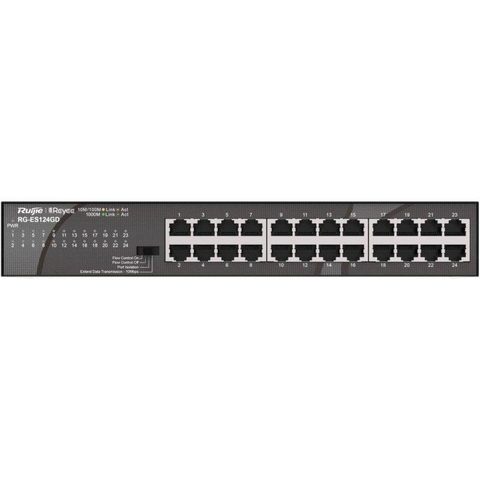 Ruijie Switch RG-ES124GD 24 Ports Gigabit Ethernet Non Géré