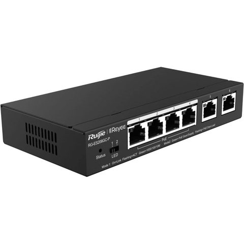 Ruijie Networks RG-ES206GC-P commutateur réseau Gigabit Ethernet (10/100/1000) Connexion Ethernet, supportant l'alimentation via ce port (PoE)