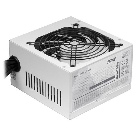 Mars Gaming Mpiii750 Pc Atx Alimentation 750w 5 ans de garantie 85% Ai-rpm Efficacité