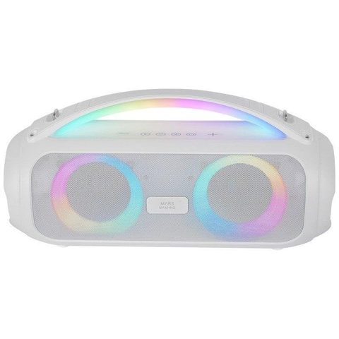 Mars Gaming Mspulsew Haut-parleur Portable Et De Fête Enceinte Portable Stéréo Blanc 50 W