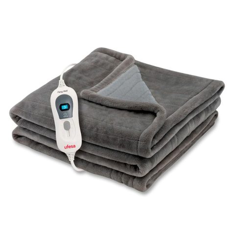 Ufesa Couverture chauffante électrique - Softy Fleece - 150x100cm - 120W - Arrêt automatique