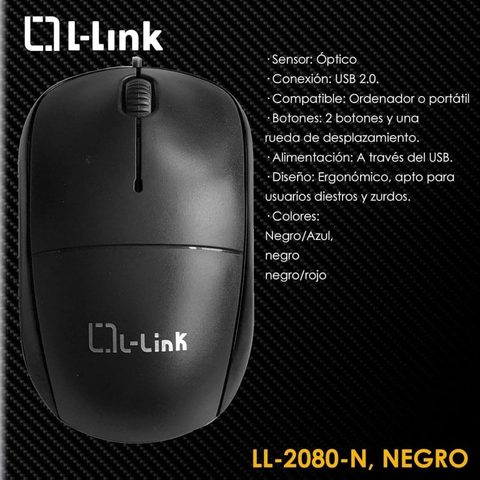 L-link Souris optique Usb Ll-2080-n