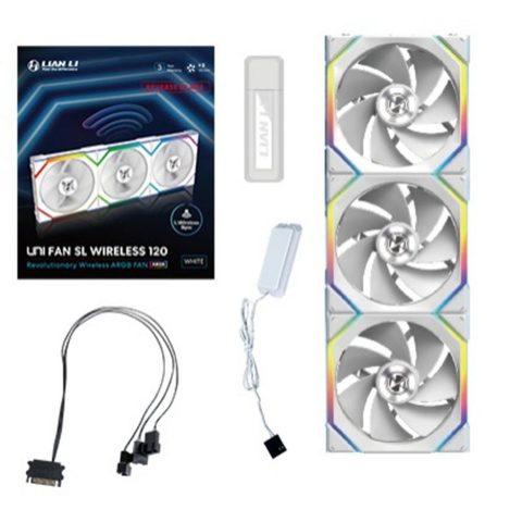 Lian Li Ventilateur UNI FAN SL Wireless 120 RGB 3 pièces 12 cm