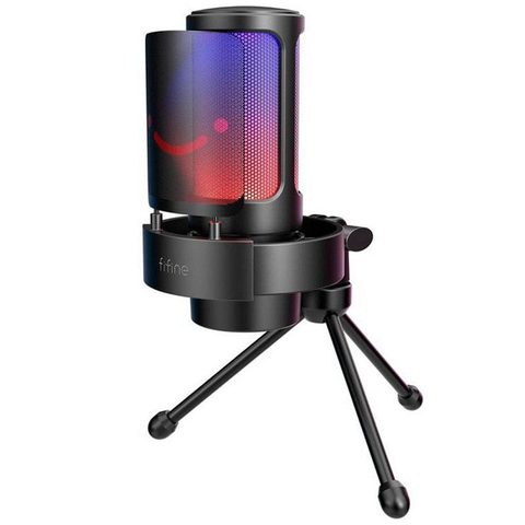 Fifine A8V USB-C cardioïde RGB avec filtre antipop