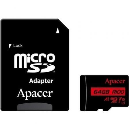 Apacer Carte Memoire Xc Uhs-i 64 Go Avec Adaptateur De Classe 10, 100 Mo/s
