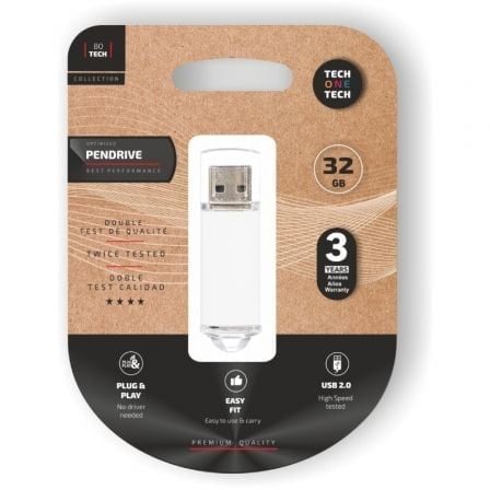 Tech ONE Tech Clé USB 2.0 Basic 32 Go à suspendre