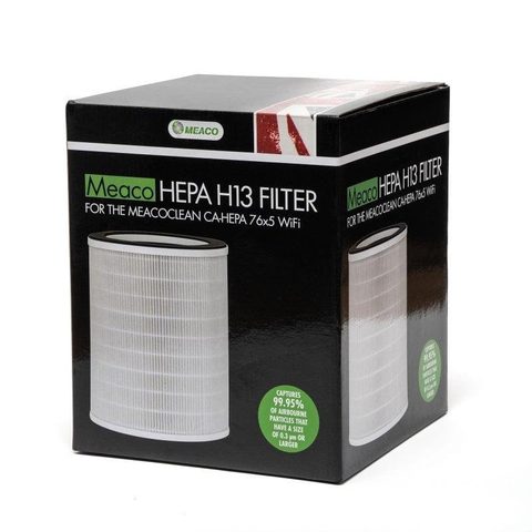 Meaco MeacoClean CA HEPA 76x5 Filtre H13. Préfiltre et Charbon, 99.97% particules