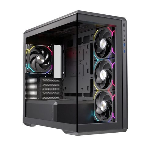 Einarex Caja PC Zenith ZM800 RGB Negra — Cristal templado hasta 10 ventiladores y refrigeración líquida 360 mm