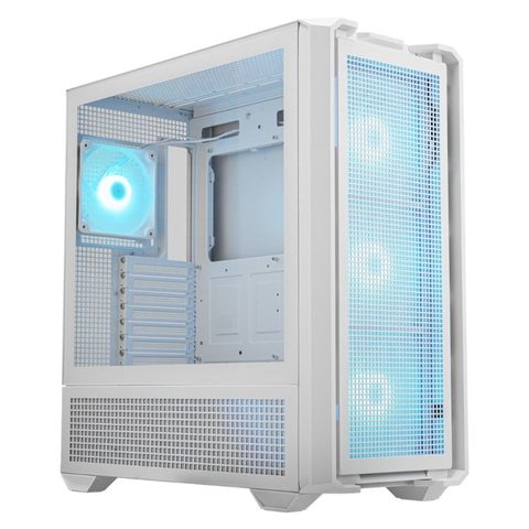 Cougar MX600 RGB pleine tour avec fenêtre en verre, compatible E-ATX, 4 ventilateurs 2,5 pouces, 3 ventilateurs 140 mm