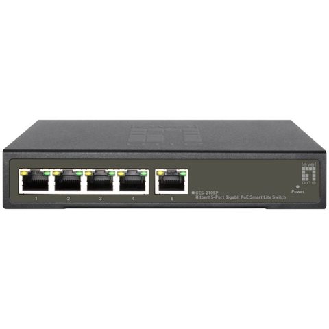 Level-one Commutateur Gigabit 8 ports métallique non géré de niveau 1, compact et silencieux
