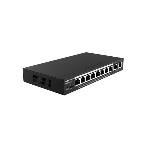 Ruijie Commutateur géré empilable 10 ports Gigabit 8 PoE+ Networks RG-ES210GC-LP