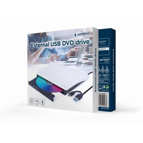 Gembird Enregistreur De Dvd Dvd-usb-03-bw Blanc