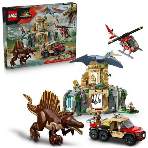 LEGO Jurassic World 76976 Mission Aérienne avec le Spinosaure et le Quetzalcoatlus