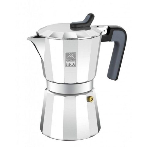BRA Deluxe2 Cafetière En Aluminium 12 Tasses