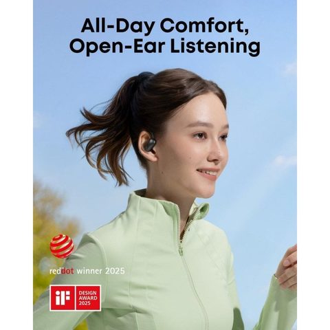 Soundcore AeroFit 2 Casques Sans fil Open-ear Appels/Musique/Sport/Au quotidien Bluetooth