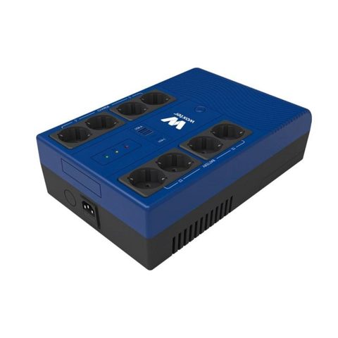 Woxter Sai 1200VA Batterie 12V 7Ah Autonomie Optimisée 8 Prises Schuko Protection Avancée