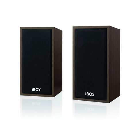 Ibox Haut-parleurs de bureau filaires 2.0 10 W pour PC finition cerise