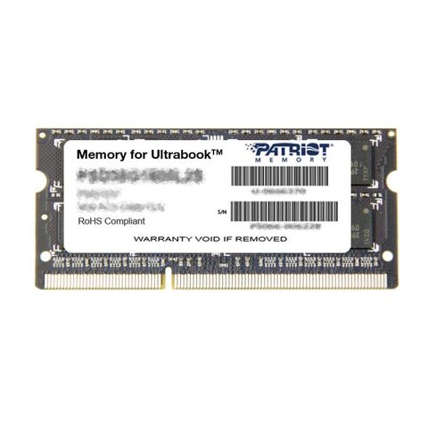Patriot Memory 8GB DDR3 PC3-12800 (1600MHz) SODIMM module de mémoire 8 Go 1 x 8 Go 204-pin SO-DIMM