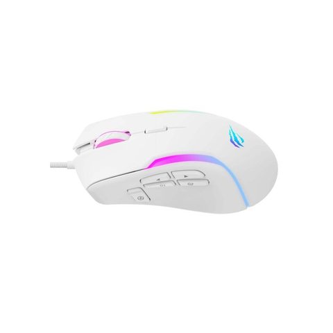 Havit Souris MS1033 USB 8000 DPI Blanche 9 Boutons Programmables Gaming