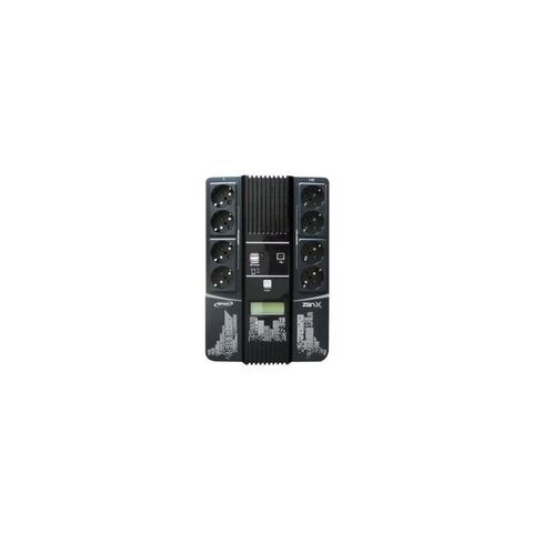 Infosec Sai 1000VA Batterie Plomb VRLA 15 Minutes Affichage LCD 8 Prises USB