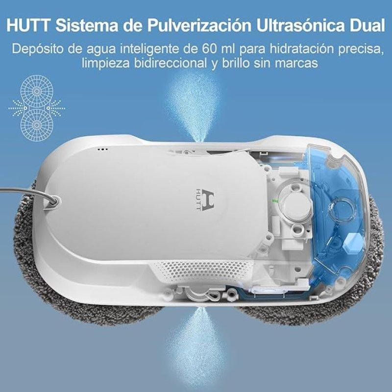 Hutt Robot lave-vitres Xiaomi DDC56 Nettoyage automatique Ultrasonique et Télécommande