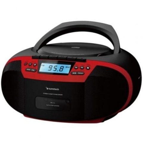 Sunstech CXUM54BTRD Radio CD portable cassette