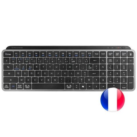 Mars Gaming Clavier MK-SILENKEYS membrane sans fil Layout FR Copilot AI
