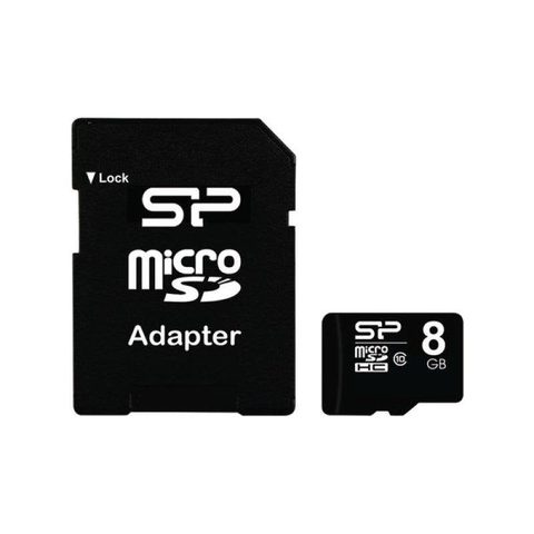 Silicon Power SP008GBSTH010V10SP mémoire flash 8 Go MicroSDHC Classe 10