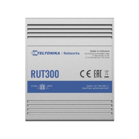 Teltonika RUT300 Routeur connecté Fast Ethernet Bleu, Métallique