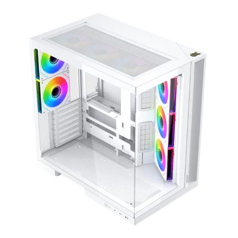 Xigmatek Boîtier Aqua 7 EN49033 ARGB Verre Trempé Mini-ITX