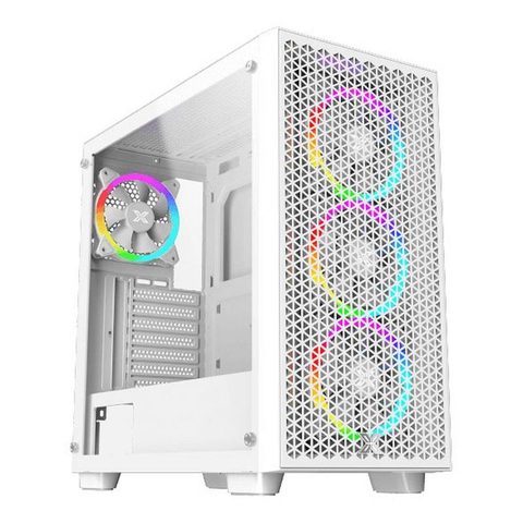 Xigmatek Boîtier Pc - Gaming G Pro Arctic (blanc) - Moyen Tour - Format E-atx - 4x120mm Led A-rgb