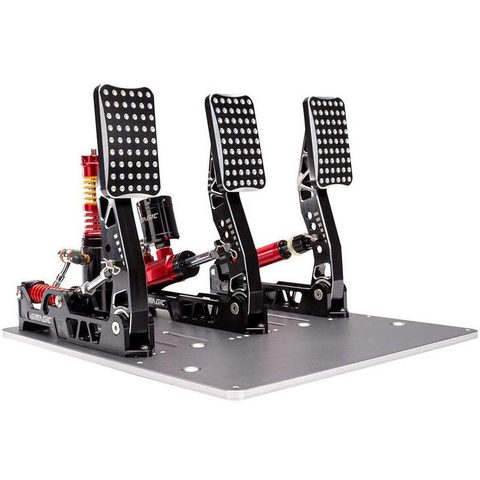 Simagic Pédalier P2000-S100R 3 pédales hydrauliques aluminium capteur 100 kg PC