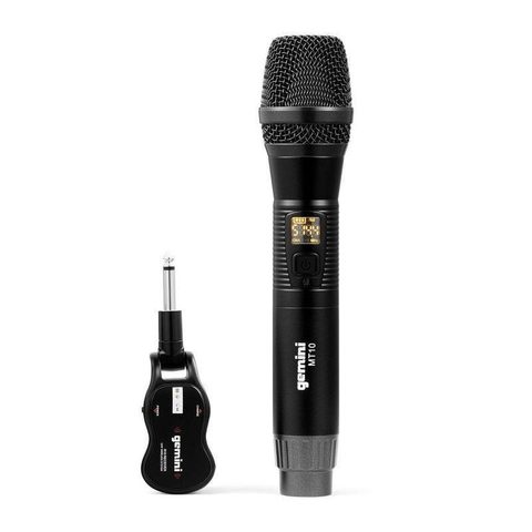 Gemini GMU-M100 Jack 6,35 mm cardioïde sans fil avec récepteur