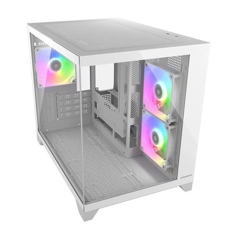 Cougar Boîtier CGR-2QA6W-RGB Mini Tower Gaming RGB Verre Trempé