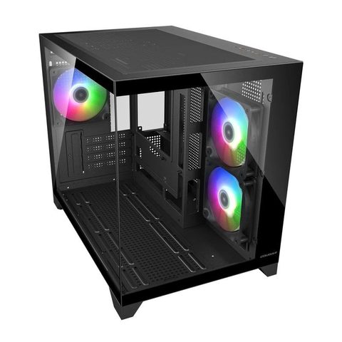 Cougar CGR-2QA6B-RGB Mini Tower RGB Gaming Verre Trempé
