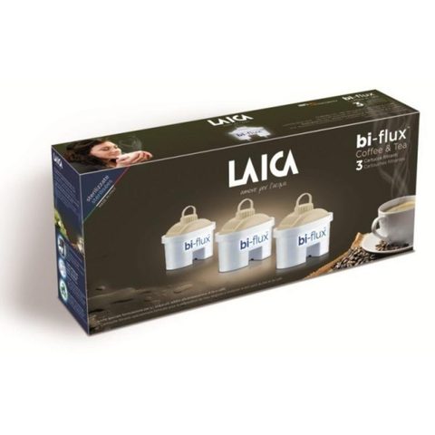 Laica L701752 Cartouche Filtrante Bi-Flux Coffee & Tea Plastique Blanc 286 x 128 x 62 cm Pack de 3