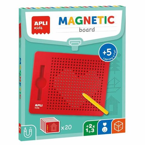 Apli Pizarra magnétique Kids 17536 173 x 216 mm avec stylet et fiches
