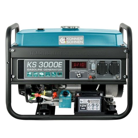 Könner & Söhnen Groupe électrogène Essence 3kW, 2x230V, Estart LED KS 3000E